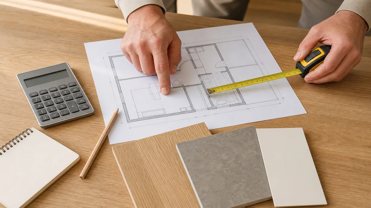 Preparación del presupuesto de una reforma de vivienda