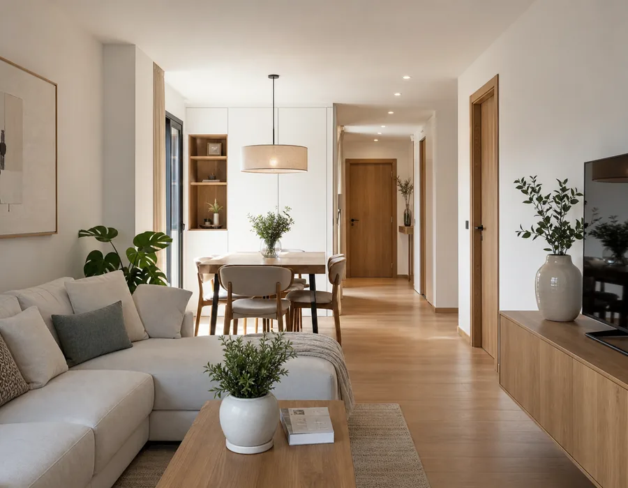 Vivienda española terminada después de una reforma integral